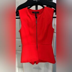 BCBGMaxAzria Vibrant Red Backless Dress